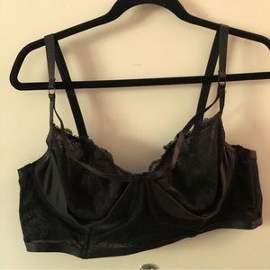 Torrid Black Lace Strappy Longline Underwire Bralette